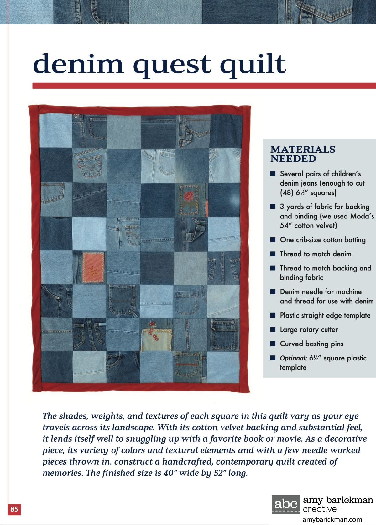 Denim Redesign eBook by Amy Barickman