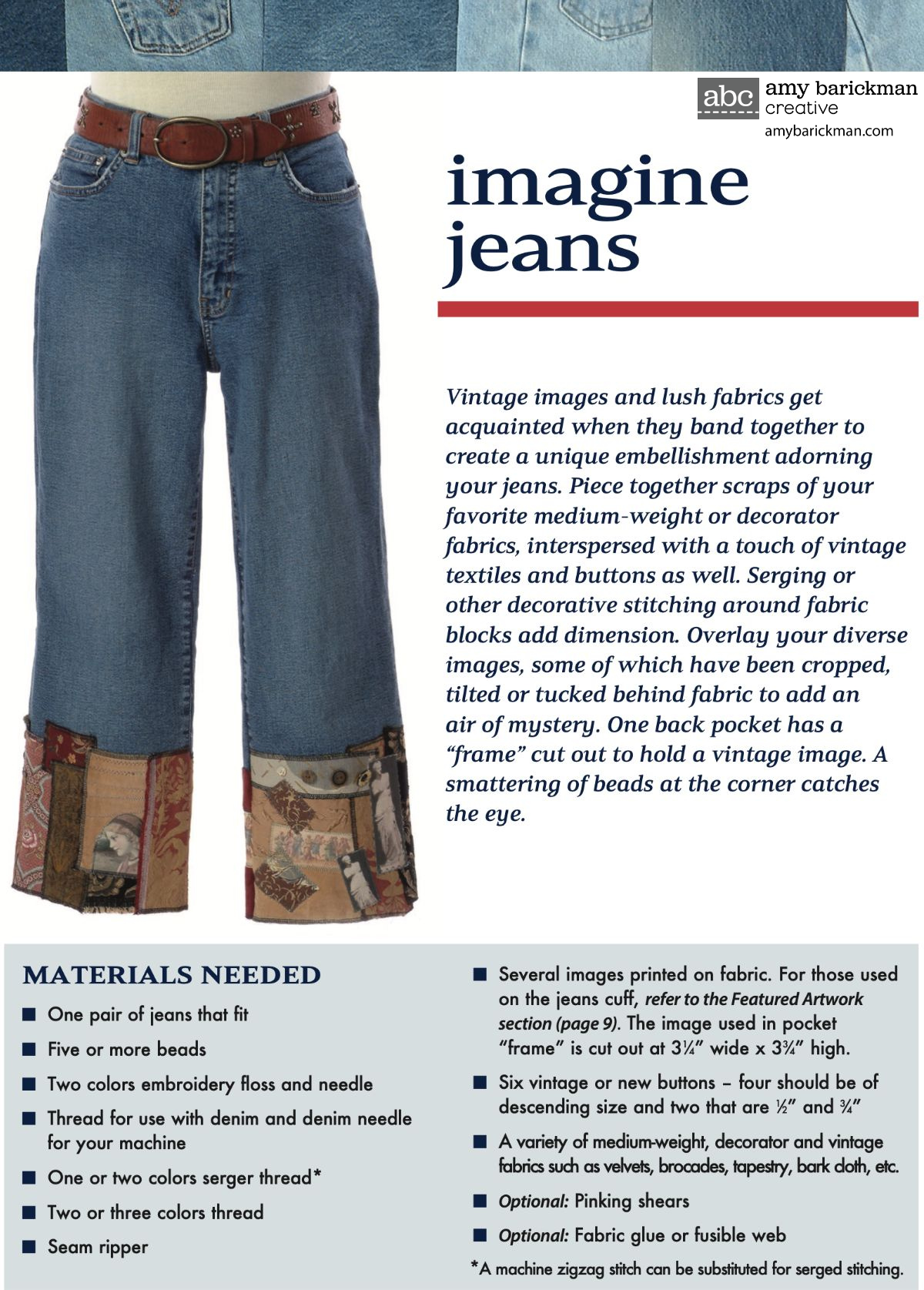 Denim Redesign eBook by Amy Barickman