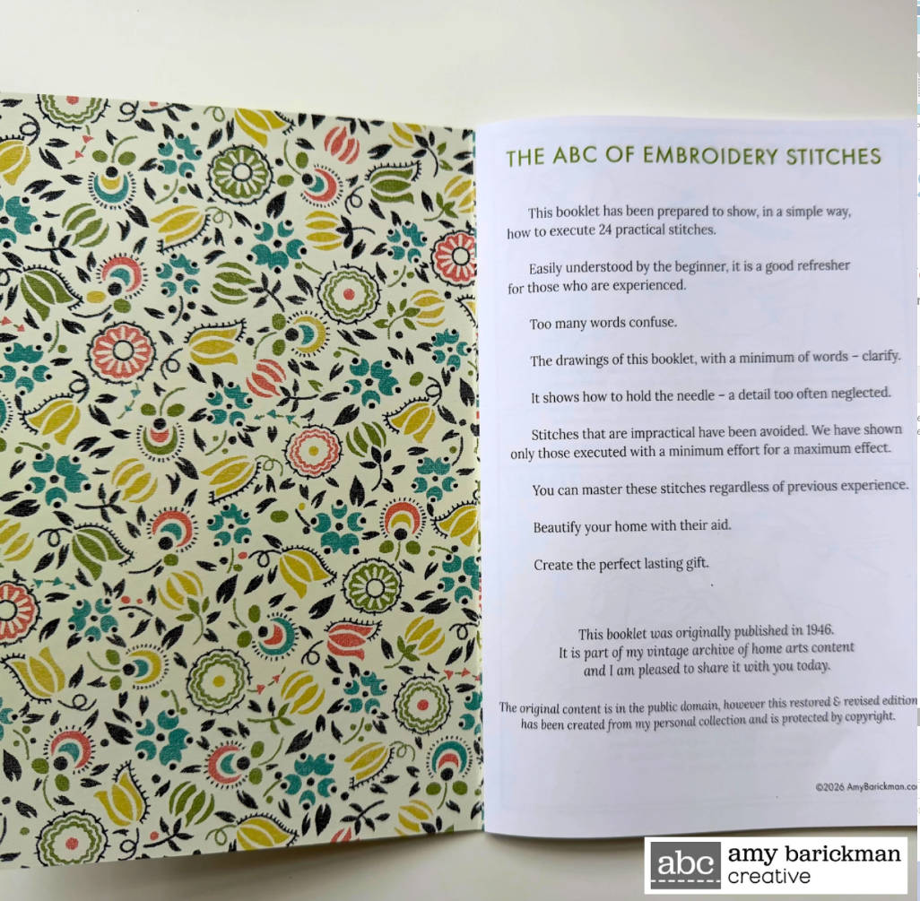 The ABC of Embroidery Stitches Guide